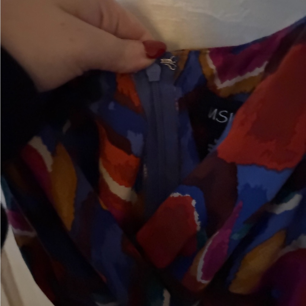 MSI Multicolor Abstract Pattern Dress - Picture 4 of 5
